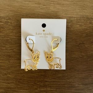 Kate Spade Dog Dangle Novelty Earrings